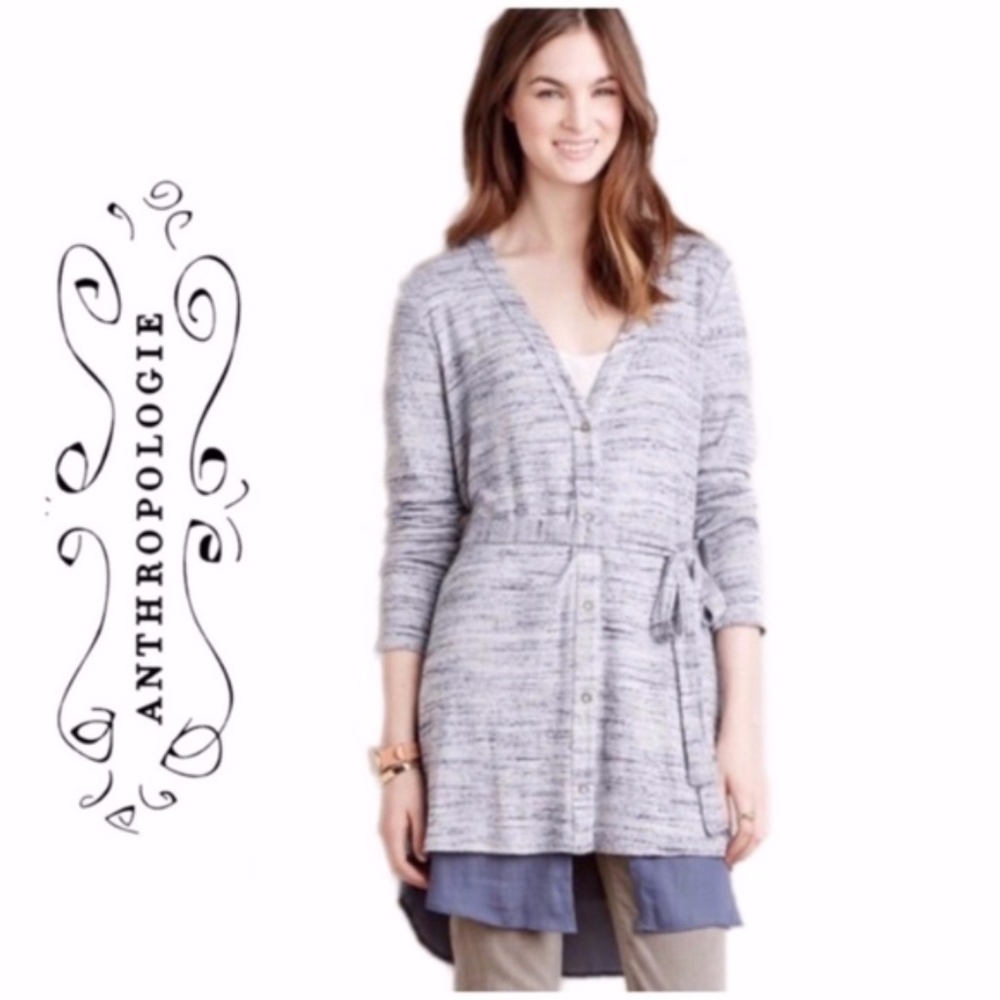 Anthropologie Dolan Nomi Heathered Cardigan Dress